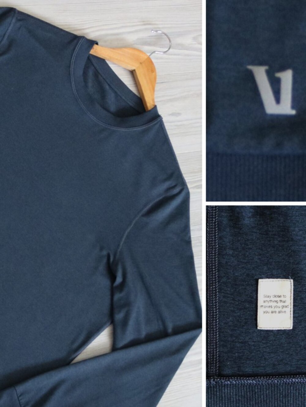 Vuori Ponto Performance Crew Men's XL Charcoal Heather Stretch Athleisure V224